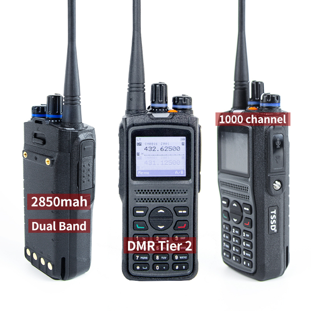 TSSD DM785 Best Portable VHF UHF Tier II Long Range Scanner Mmdvm Hotspot 5w Poc Dmr Digital Mobile Repeater Walkie Talkie