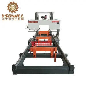 Diesel Gasoline Automatic Portable Horizontal Style Wood Cutting Band Sawmill Timber Sawing Machine