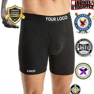 Caleçons Boxers Confortables et Respirants en Coton pour Hommes, Taille Élastique Personnalisée, Coupe Mi-Haute, Usage Quotidien, Antistatiques, Gris Gaufré – Vente en Gros - Product Image 3