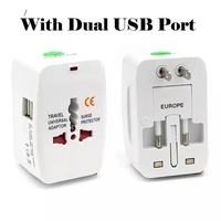 Adaptateurs de voyage universels avec double chargeur USB Chargeur mural tout en un