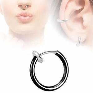 <span class=keywords><strong>Piercing</strong></span> al Naso a Molla Largo 15 mm, Septum Finto per Orecchie Forate e Non Forate - Product Image 3