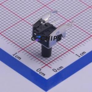 TS-1002N-09526 Tactile Switch Through hole,6x7.5mm Switch Single Pole Single Throw Round Button Right Angle Insert 7.5mm - Product Image 2