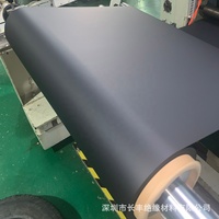 Film PC ignifuge noir Dongcai DFR117ECOB-T 0,25/0,43/0,5 mm UL94 V-0 sans halogène, isolation, tailles personnalisées