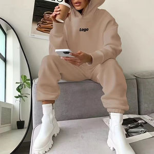 Conjunto de Sudadera con Capucha y Pantalones Deportivos de Alta Calidad para Mujer, Personalizable, de 2 Piezas, de Terciopelo, con Estampado de Leopardo Vintage y Cuentas, Informal - Product Image 6