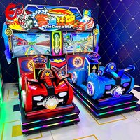 Machine de jeu d'arcade de course pour enfants, écran HD 42 pouces, évitement d'obstacles, monnayeur, haute rentabilité pour aire de jeux pour enfants