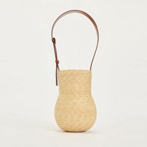 Gourd Shape Straw Bag Fashion Lady Wheat Straw <b>Mini</b> Bag Holiday Women Beach Bag - Product Image 1