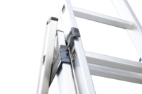 Échelle extensible pliante en aluminium, échelle industrielle d'extérieur, marchepieds à trois plis, multifonctionnelle, capacité de charge de 150 kg