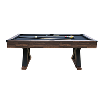 Mesa de billar multijuego 3 en 1 de 7 pies con mesa de comedor, tenis y billar de billar para niños y adultos, Material de cojín de MDF