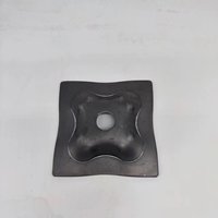 Rondelle à nervures plates pour matériaux de construction, système de fixation en forme de D, rondelle à nervures en acier pour coffrage