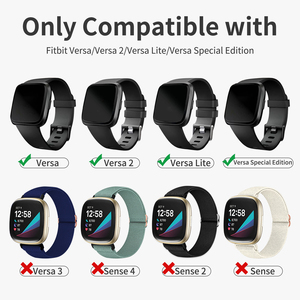 Mode verstellbarer Uhren ring Fit-Bit <span class=keywords><strong>Versa</strong></span> 2 Smart Uhren armband Geflochtenes magnetisch verstellbares Uhren armband - Product Image 5