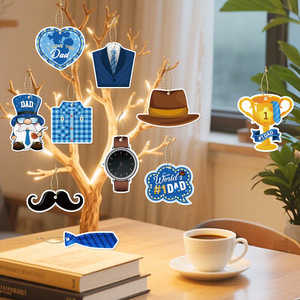 Father's Day <b>Ornaments</b> Paper Decorations Digital Printing Props For Party Decoration Sets - Product Image 4
