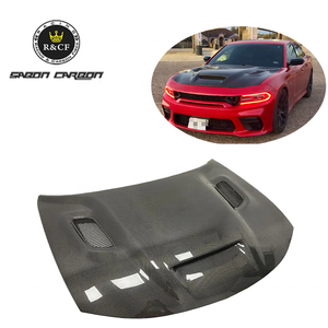 ฝากระโปรงหน้าคาร์บอนไฟเบอร์ทรง Redeye พร้อมช่องระบายอากาศสำหรับ <span class=keywords><strong>Dodge</strong></span> <span class=keywords><strong>Charger</strong></span> <span class=keywords><strong>SRT</strong></span> ปี 2015 ขึ้นไป - Product Image 1