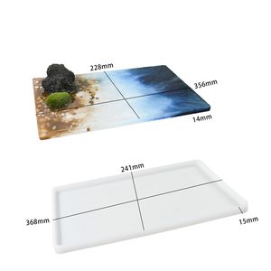 Moule goutte à goutte Grand <span class=keywords><strong>pendule</strong></span> rectangulaire 14 pouces moule en silicone planche à <span class=keywords><strong>dessin</strong></span> en résine pour le bricolage fait main - Product Image 6