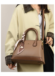 Bolsos de Mano de Cuero PU de Lujo al por Mayor, Bolsos de Solapa para Mujer, Bolsos Casuales para Llevar Bajo el Brazo, Bolsos de Hombro de Color Puro de Moda para Mujer - Product Image 5