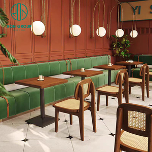 Hiện đại tinh tế Châu Âu quán cà phê quán cà phê vuông mây gỗ thương mại Nhà hàng Pizza bàn ghế đặt đồ nội thất - Product Image 2
