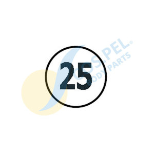 Nuevo COS.PEL. DISCO DE LIMITACIÓN DE VELOCIDAD 25 KM/H - Product Image 1