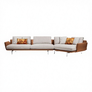 Luxury Modern PU Leather Sectional <b>Sofa</b> Set Premium Contemporary L Shaped Lounge Couch for Living Room Hall Home Hotel Furniture - Product Image 2