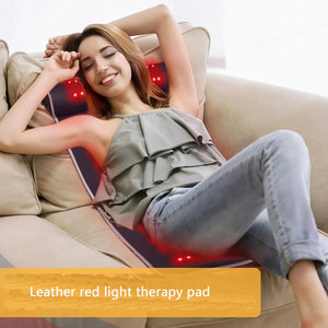 Phenitech LED Beads Red Light Leather Red Light Massage Mat para perder peso con soporte para el cuello - Product Image 4