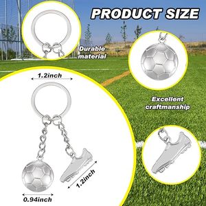 2026 Alloy Sports Keyrings Jerseys Shoes Soccer <b>Trophies</b> Football Charm Key Holder for Women Men Gift Sports Party Decorations - Product Image 2