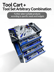 424-Piece <strong>Tool</strong> Set with 7 Drawers and Side Drawer <strong>Tool</strong> <strong>Cart</strong>, Manual Repair and Auto Repair <strong>Tool</strong> Cabinet, Movable Hand Push - Product Image 3
