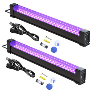 Lampe murale fluorescente à tube violet à barre lumineuse noire UV rechargeable pour le <span class=keywords><strong>film</strong></span> d'écran de test d'éclairage de durcissement d'Halloween - Product Image 5