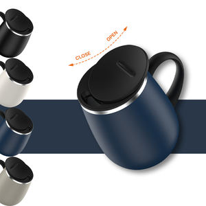 Taza de Café de Acero Inoxidable con Aislamiento al Vacío y Asa, Personalizable con Logotipo de Fábrica, Venta Caliente - Product Image 6