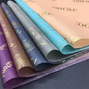 17 Gsm Low Moq Cheap Custom Printed Logo Gift Wrapping Paper Tissue Paper Craft Paper Digital Printing Wood Pulp Recycled Accept