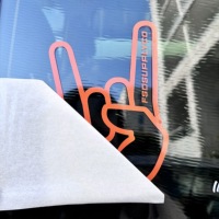 Étiquette de sécurité adhésive décorative en vinyle résistant aux UV et aux intempéries, autocollants personnalisés LogoTransfer pour fenêtre et décalcomanies pour fenêtre de voiture