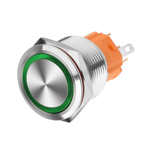 Lanbo 16mm Metal Push Button <b>Switch</b> With <b>Light</b> <b>Waterproof</b> Stainless Steel 9-24V 220V Industrial Use IP65 - Product Image 1