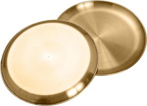 Assiette à dessert ovale en acier inoxydable écologique pour mariage et usage domestique, petite taille, couleur argent, option de logo personnalisé - Product Image 6