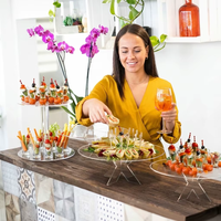 Support de présentation de buffet transparent en acrylique, plateau à cupcakes et desserts, adapté aux mariages, aux fêtes et aux réunions de famille