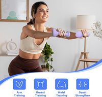 Ensemble d'haltères ergonomiques pour pilates, yoga, musculation, jogging