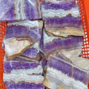 Artisanat en cristal gravé au laser naturel de haute qualité, tranches d'améthyste et d'agate pour la décoration, vente en gros - Product Image 3