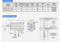 Ensemble de servomoteurs pas à pas PrimoPal NEMA24 2,2~3N.m Contrôle par impulsions 2 phases NEMA 24 Moteur pas à pas hybride à boucle fermée et driver