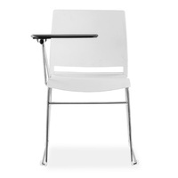 Chaise de salle de réunion simple et confortable, chaise publique, fournitures de bureau, cadre en forme d'arc électro-plaqué, fournisseur de meubles