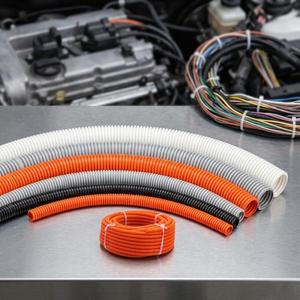 Tube ondulé en nylon PA6 pour câblage, conduit flexible -40°C à +150°C, automobile, industriel, certifié TS16949 - Product Image 5