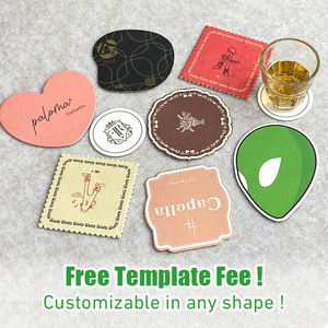 Posavasos de Papel Absorbente Impresos Personalizados, Posavasos de Cartón Desechables Gruesos, Redondos, Cuadrados y en Forma de Corazón para Bares, Hoteles, Restaurantes y Pubs - Product Image 3