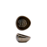 Tazón inclinado Sahara Dance de 10 cm y 13 cl, plato de cerámica para servir condimentos y salsas