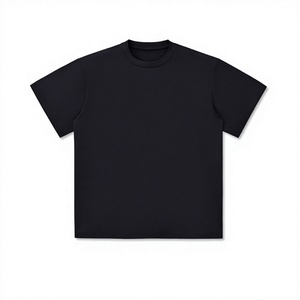 Summer premium solid color round neck short sleeved men's loose solid color <b>patchwork</b> T-<b>shirt</b> for both men and women - Product Image 1
