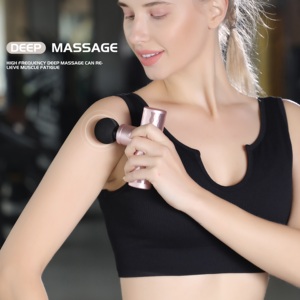 Pistola de Massagem Portátil Recarregável Ultra-Silenciosa 45-55dB com Longa Duração da Bateria, Motor Sem Escovas e 4 Cabeçotes de Massagem Profunda - Product Image 5