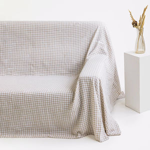 بيع بالجملة OEKO ديكور المنزل نمط حديث زلة نسيج قطن كتان مخصص قماش جينغوم - Product Image 1