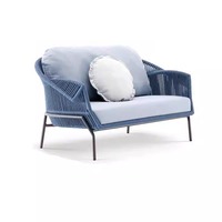 Ensemble de canapé et de chaises en aluminium pour l'extérieur, villa, jardin, balcon, meubles personnalisés imperméables avec coussins