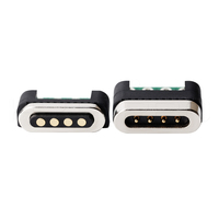 Conector Magnético HYTEPRO M417P de 4 Pines Positivos, Macho y Hembra, para PCB, para Dispositivos Industriales, Médicos y Portátiles IoT