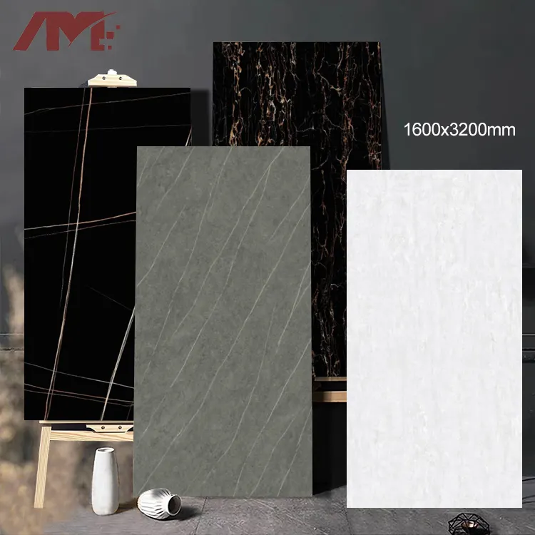 countertop office table marble carreaux porcelain large slab wall decor sintered stone tiles 1600*3200mm