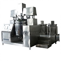 Homogeneizador al Vacío con Pantalla Táctil PLC SME-D de 100L, Utilizado para la Elaboración de Pequeñas Cantidades de Crema para el Cuidado de la Piel
