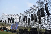 Luz de escenario móvil para exteriores, iluminación de espectáculos, DJ, armazón de soporte de 1 tonelada, 15 metros, polipasto de cadena eléctrico, Motor de cadena, China