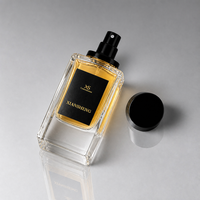 Flacon de parfum vide de luxe 30ml 50ml avec bouchon magnétique, emballage de parfum en verre transparent, flacon de parfum personnalisé, conteneur cosmétique