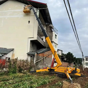 رافعة عنكبوتية متنقلة 3 طن 5 طن 6 طن 8 طن 10 طن رافعة هيدروليكية مجنزرة صغيرة درجة رافعة 14 متر مع ذراع ذبابة - Product Image 5