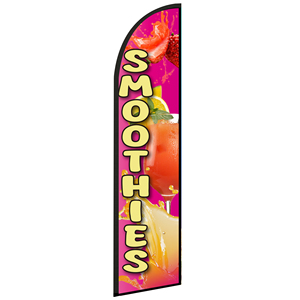2.5*11.5 FT High Quality Custom SMOOTHIES Feather <b>Flags</b> Beach <b>Flag</b> for Beach Party and Advertising Promotions - Product Image 1