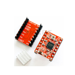 3D ชิ้นส่วนเครื่องพิมพ์ <span class=keywords><strong>StepStick</strong></span> <span class=keywords><strong>A4988</strong></span> DRV8825สเต็ปเปอร์มอเตอร์ไดร์เวอร์ที่มีการระบายความร้อนของผู้ให้บริการ Reprap RAMPS 1.4 - Product Image 3